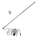 RoadPro RPPS-13KB Platinum Series Black 3' 1000W Single Mirror Mount CB Antenna Kit