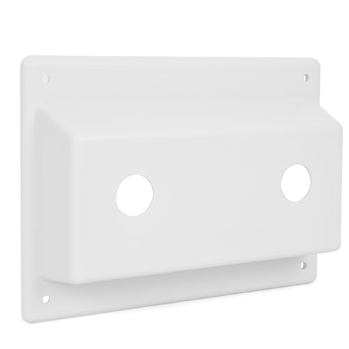 White Faucet Stand Off Bezel Faucet Cover for RV Camper Trailer Shower Plate Replacement Part
