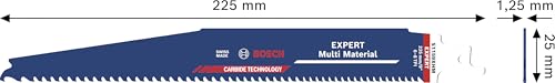 Bosch 1x EXPERT Material Blade S1159XHM pour fonte bois et métal Longueur 225 mm Accessoires professionnels Scie à guichet - vue 4