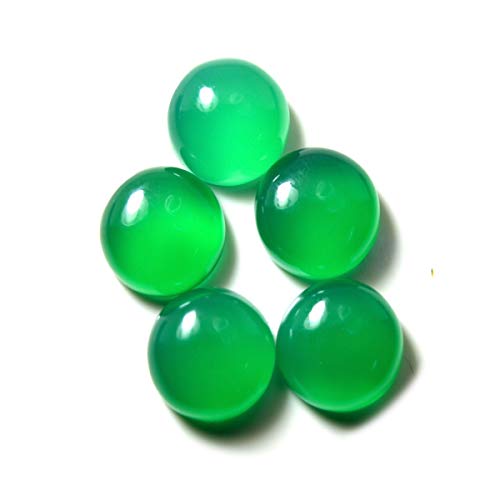 Pierres précieuses onyx vert véritables rondes pour réparer et personnaliser vos bijoux