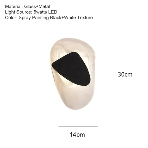 Applique murale LED minimaliste noire de format H avec éclairage chaleureux pour salon - 2