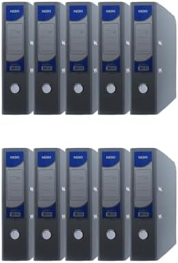 Noki Geniş Plastik Klasör (56411-020) Gri 10 Lu Paket