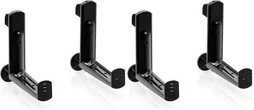Lechuza 19033 Soporte Balconera, Negro, 20 x 5 x 26 cm (Paquete de 2)