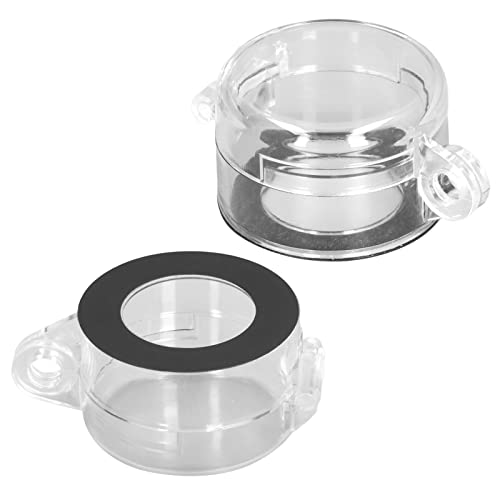 Oumefar 1.2In Push Button Switch Protector Emergency Stop Switch Transparent Dustproof Cover Button Switch Protector Cover Round Switch Cover Guard Clear Plastic Switch Cover Protector #TOP14