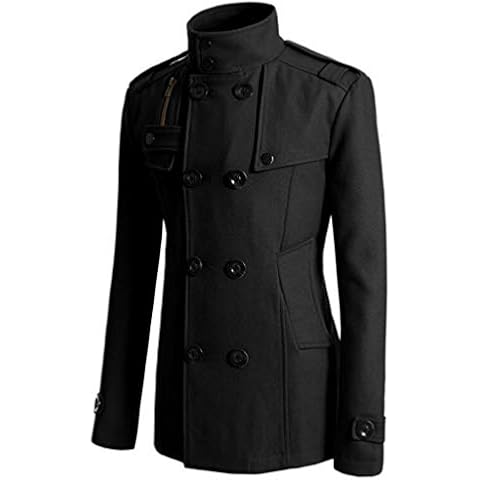 Iuyhau Casual Cotton Long Sleeve Trench Coat Cover