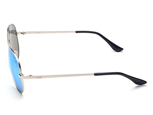 Image of IDEE 100% UV Protected Sunglasses for Unisex | Size- Large | Shape- Aviator | Model- IDS2500