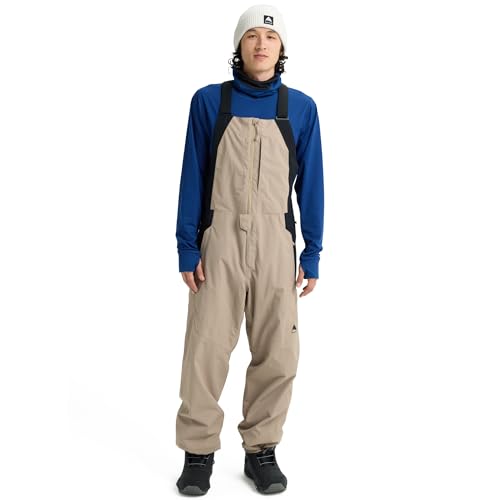 Burton Men's Reserve 2L Relaxed Bib Pants – Summit Taupe/True Black, S by Burton - Image 3