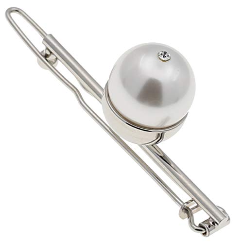 Gia Alessandra GA248 Wedding Bridal Hair Barrette Slide Clip Silver