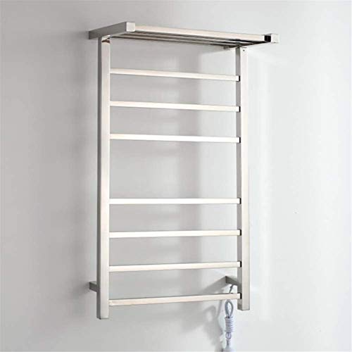 SCLHouiX Calentador de Toallas montado en la Pared, Calentador de Toallas Caliente de 80 W, Calentador eléctrico de Torre con 11 Barras calefactoras, toallero Adecuado para baños 36,2 x 2