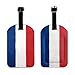France Flag Luggage Tag with Privacy Protection,Travel Luggage Identifier,Fashionable Travel Accessory