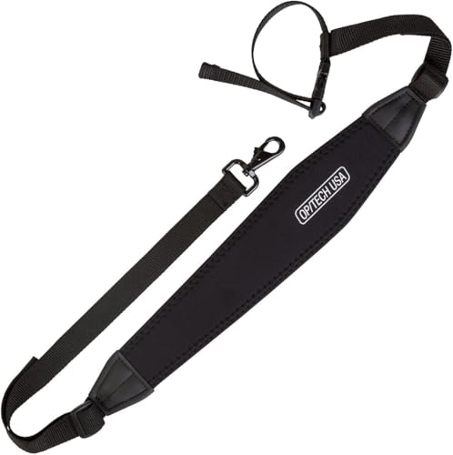 OP/TECH USA Tripod Strap with Swivel Hook – Travel Strap & Tripod Sling for Secure, Comfortable Carrying – Versatile Non-Slip Grip – Made in the USA (Black) by OP/TECH USA - Used condition - US$10.64