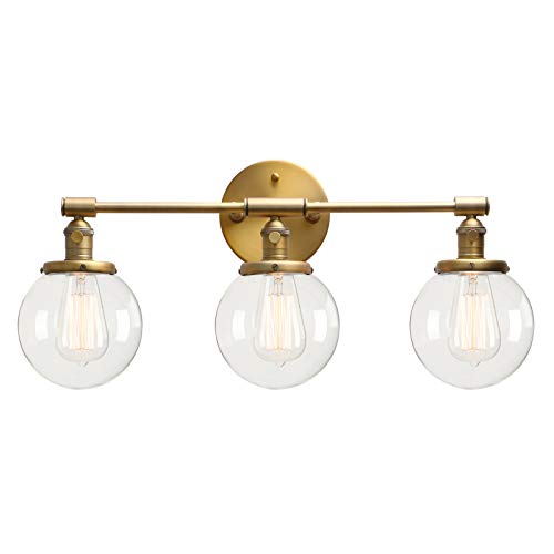 Permo Vintage Industrial Antique Three-Light Wall Sconces with Mini 5.9