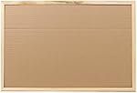 DESK TECH Small Half Cork Bulleting Board Half Dry Erase White Board Combo with Pinewood Wooden Frame - 18 x 12 inches, Classic Beige - Hangable, Ideal for School, Office and Home Use