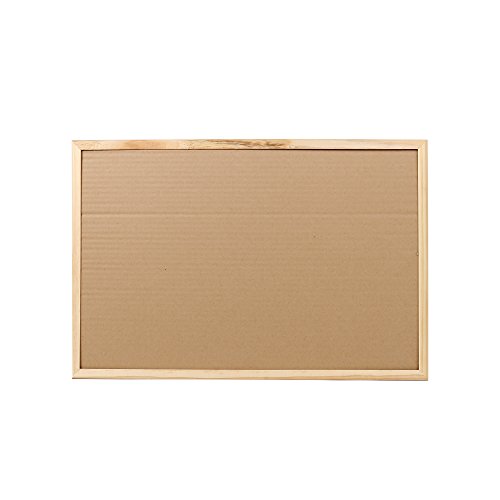 Desk Tech Small Cork Bulletin Board With Wooden Frame, 12 X 18 Inches, Beige #TOP1