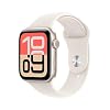 Apple Watch SE 3 [GPS + Cellular 44mm] Smartwatch with Starlight Aluminum Case with Starlight Sport Band – M/L. Fitness and Sleep Trackers, Heart Rate Monitor, Always-On Display, Water Resistant