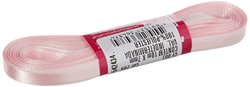 Fitas Progresso CF001-206 Fita de Cetim, 07 mm, 10 m, Rosa Claro