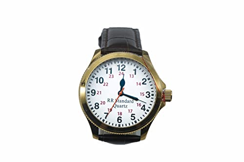 Montre de chemin de fer dorée en acier inoxydable pour robe de soirée chic