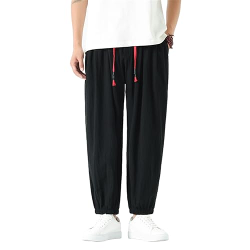 Pantalons amples coton lin homme contre la chaleur d'été