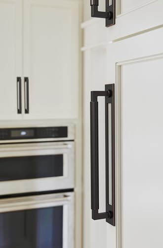 Image of Amerock Medora 8-13 /16 inch Oil-Rubbed Bronze Backplate | Decorative zinc cabinet hardware backplate designed to complement knobs and pulls while protecting cabinet surfaces
