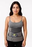 PLETHEON 3 In 1 Postpartum Belly Band Post Pregnancy Abdominal Belt For Women After Birth Belly/Waist/Pelvis Wrap Postnatal Shapewear, (Fit from 30 Inch to 46 Inches of waist) (Gray)
