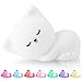 Luz Quitamiedos para Bebé,Portátil Luz Nocturna Infantil Gato,Lampara Noche Infantil para Niños Dormir,Lámpara Recargable Infantil Anime Silicona 7 Color Control Táctil Regalos Niñas Mamá Padre
