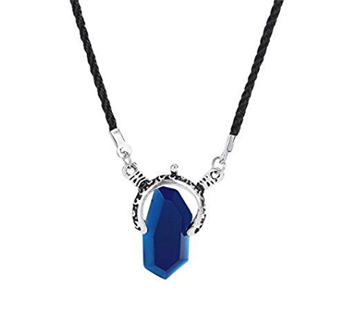 FashionM Mxnpolar Devil May Cry 5 Blue Necklace with Phone Charm Shaped As Bottle
