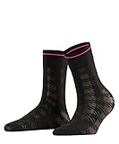 FALKE Damen Visual Style Socken Fein 25 DEN transparent gemustert 1 Paar