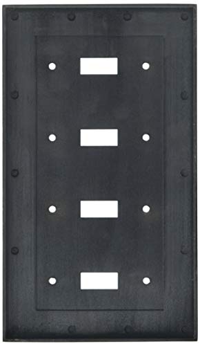 Image of Amerelle 43T4VB English Garden Wallplate, 4 Toggle, Cast Metal, Aged Bronze, 1-Pack