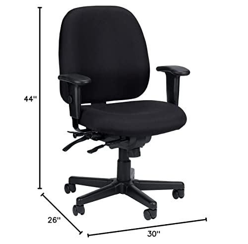 Eurotech Seating 4X4 Sl Seat Slider Swivel Chair, Charcoal #TOP4