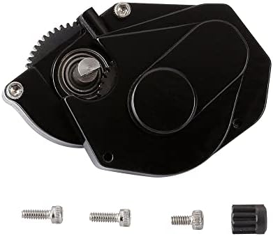 SCX24 Metal Transmission 1/24 Scale Gearbox with Gear Assembled for 1/24 Axial SCX24 RC Crawler Upgrades - Black