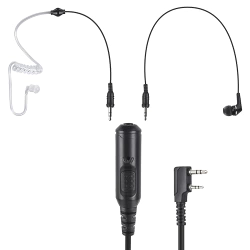 stdgove 2�E�F�C���W�I�C���[�s�[�X �C���[�s�[�X �w�b�h�Z�b�g - 3.5mm AUX�I�[�f�B�I�C���z�� Baofeng uv5r uv 5r uv-5r�p Retevis rt21 rt22�p Sancom�p Kenwood 2�s�� �g�����V�[�o