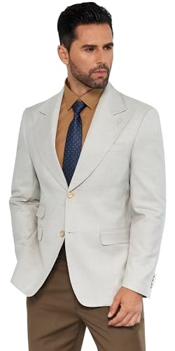Men Blazer Slim Fit Casual Sport Coats 2 Button Formal Jackets for Men Blazers Men Peak Lapel Prom Dress Suit Tuxedo Jacket