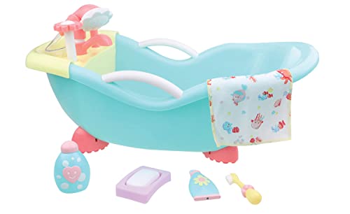 JC Toys - for Keeps Playtime! | Baby Doll Real Working Bath Set | Fits Dolls up to 16