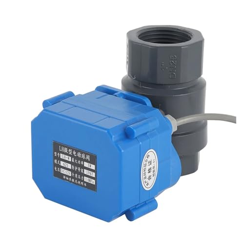 Válvula de drenaje UPVC de 2 vías y DN20 compatible con 12V y 24V 5