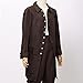 BLESSUME Vintage Retro Mantel Herren Kostüm Jacke Lange Ärmel (Braun 1, XL)