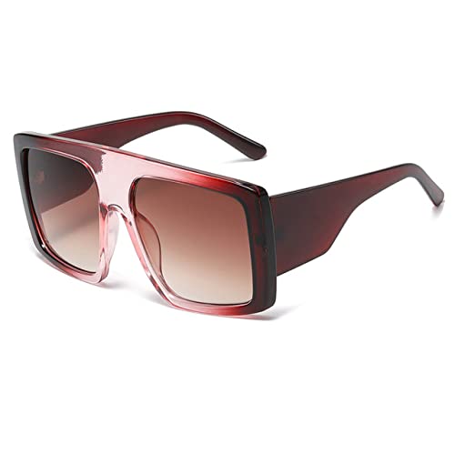 Lunettes de soleil carrées femmes taille unique monture vintage C04