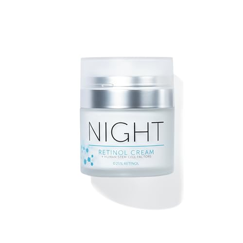 Retinol After 50: How to Start Without Irritation 11 FACTORFIVE Night Retinol Cream with Adult Human Stem Cell Factors - Anti-Aging Moisturizer for Wrinkles and Fine Lines - Net Wt. 1.06 oz (30 g)