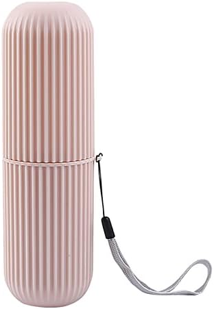 Yosoo Health Gear Étui De Voyage pour Brosse à Dents, Portable Étui à Brosse à Dents, Couvre-Têtes De Brosse à Dents en Plastique, Conteneur De Tasse en PP Antidérapant avec Couvercle(Green