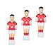 SM SunniMix 3X Soccer Table Men Player Foosball Man Football Tabletop Board Game Table Player Foosball Men for Family Playing Sports Party Indoor Games, Red
