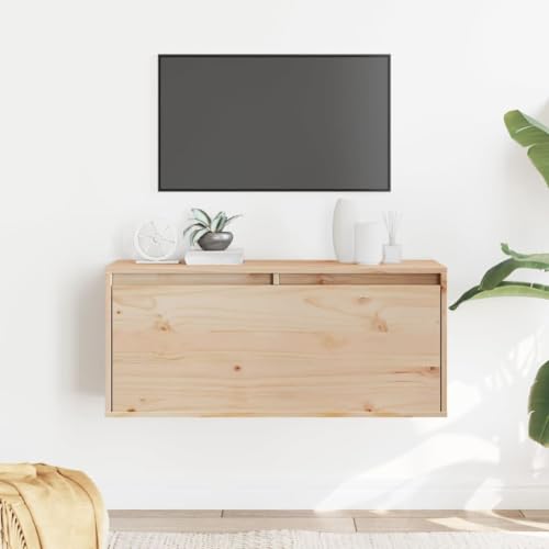 Armoire murale en pin massif : rangement mural gain de place