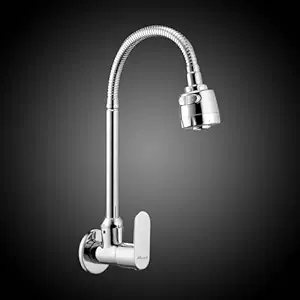 Alturas Brass Opal Dual Flow Kitchen Sink Cock with 360 Degree Swivel Spout | Kitchen Sink Tap | Kitchen Faucet | Tap for Kitchen Sink | Taps - Set of 1