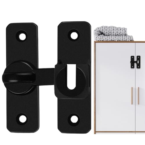Ruwshuuk Cerraduras de puerta de granero y cerradura de puerta de granero | cerradura de puerta de alto rendimiento | herramienta de protección de puerta doméstica, dispositivo de robo de hogar para