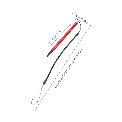 Lápiz óptico capacitivo con resorte extensible para dibujo en tableta y teléfono 2