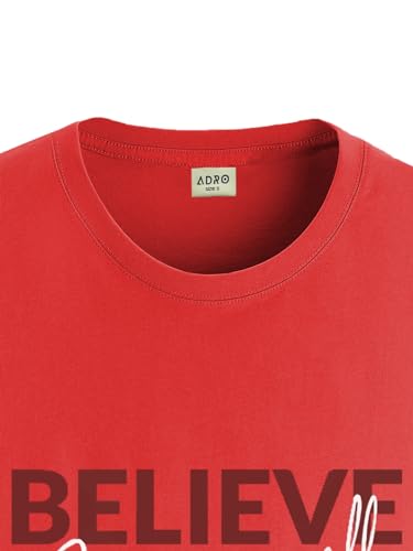 Image of ADRO Tshirt for Men | Printed T Shirt for Men | 100% Cotton Regular Fit T-Shirt |Printed T Shirt