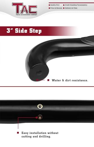 Estribos TAC para Toyota FJ Cruiser 2007-2014 SUV 3" Negro miniatura 5
