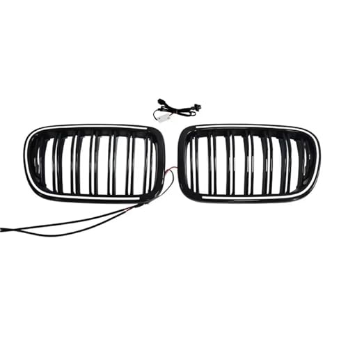 Grille de pare-chocs avant pour BMW X3 F25 2014-2017 et X4 F26 en polycarbonate double ligne