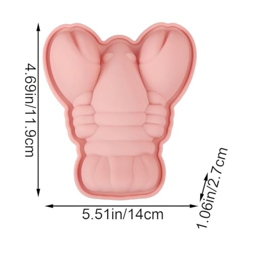 Molde de silicona para cubos de hielo con forma de cangrejo miniatura 3