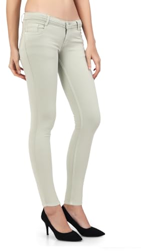 Image of TWGE - Women's Mid Rise Skinny Fit Jeans - Single Button, Stretchable Denim Pants - Ankle Length - Stylish Casual Wear