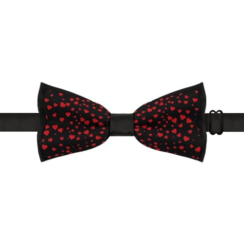 GoasNei Valentine's Day Bow Tie for Men Adjustable Necktie Funny Tie Neck Ties for Weddings Party