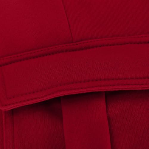 Boys Cargo Pants Drawstring Elastic Waist Baggy School Sweatpants Plain Wide Leg Cargo Athletic Joggers Pockets4